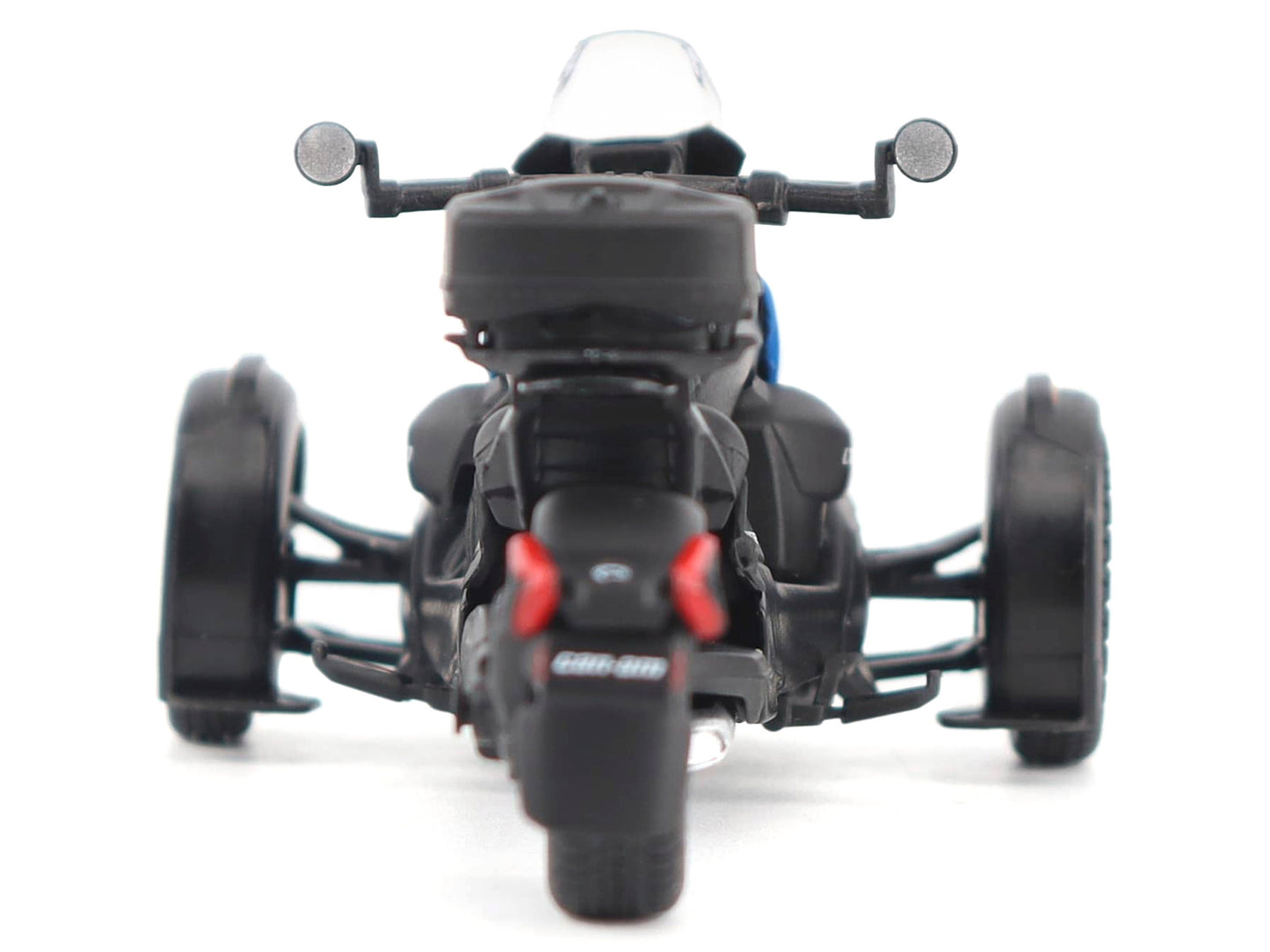 Can-Am Ryker Rally 3-Wheel Motorcycle Galactic Blue and Black 1/32 Diecast Model by BRP Models-DiecastModeler.com