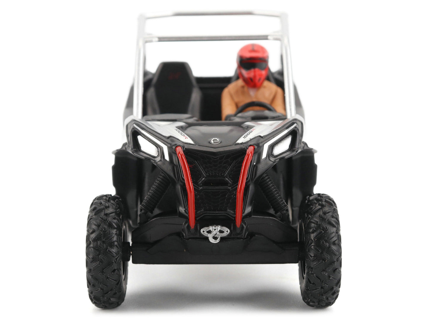 Can-Am Maverick Sport XXC 1000R Silver Metallic and Black with Driver Figure 1/32 Diecast Model by BRP Models-DiecastModeler.com