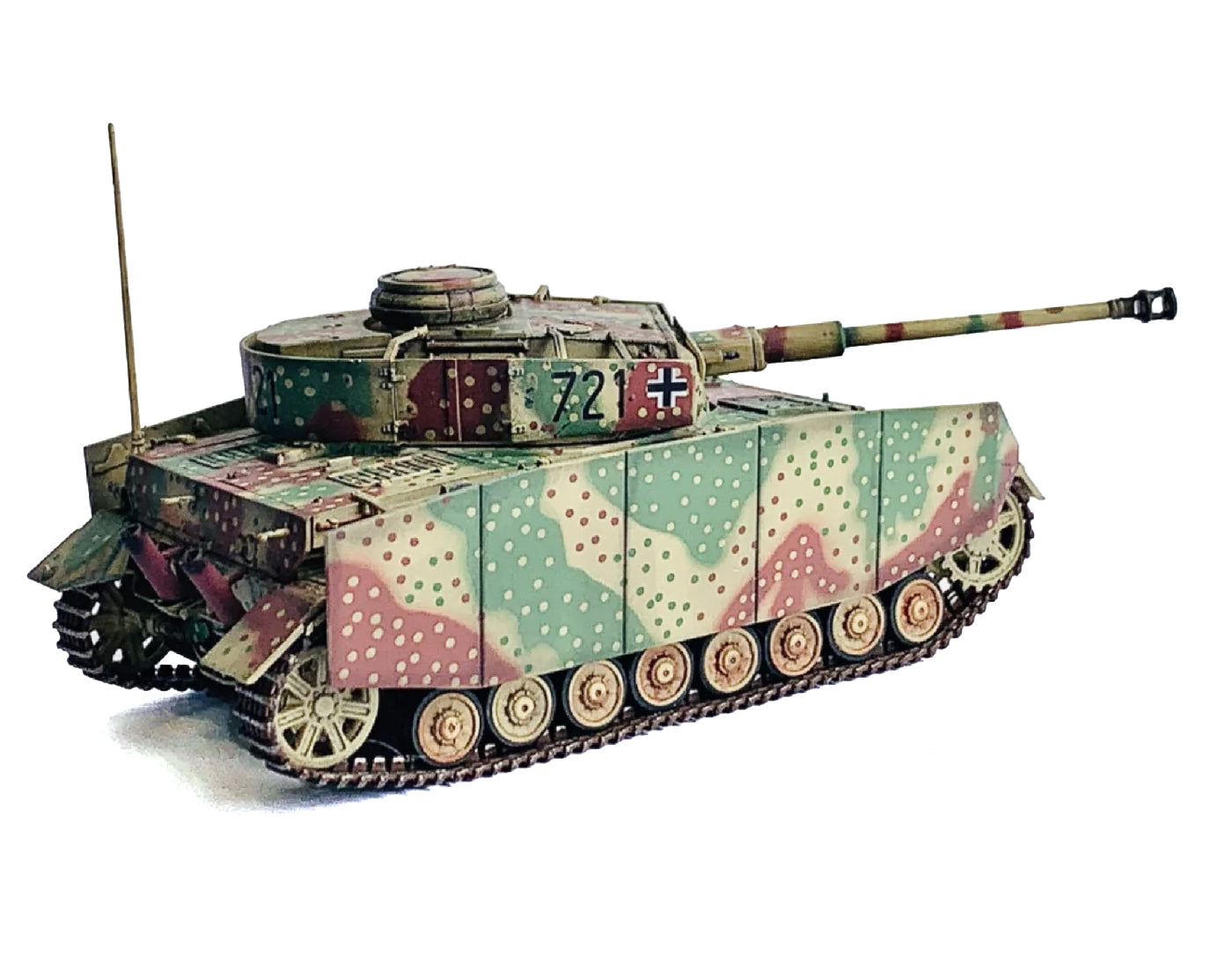 Germany Pz.Kpfw.IV Ausf.J Mid Production Tank "#721 Western Front" (1944) "NEO Dragon Armor" Series 1/72 Plastic Model by Dragon Models-DiecastModeler.com