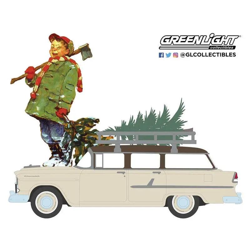 Greenlight - 1/64 Norman Rockwell 2 - 1955 Chevrolet Two-Ten Townsman-DiecastModeler.com