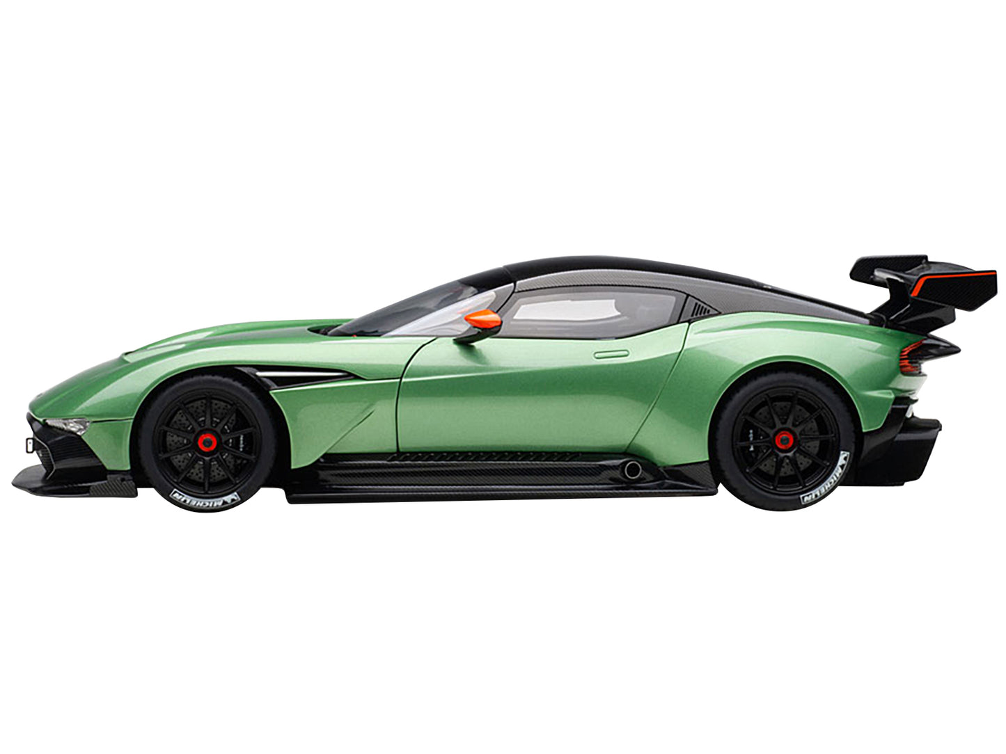 Aston Martin Vulcan Apple Tree Green Metallic with Orange Accents and Carbon Top 1/18 Model Car by Autoart-DiecastModeler.com