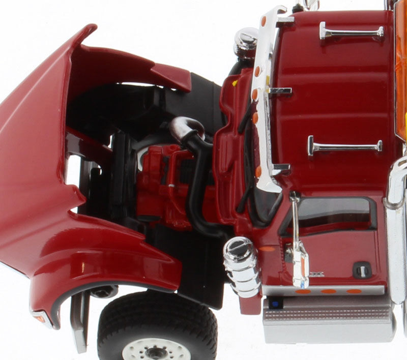 International HX520 Day Cab Tandem Tractor Red 1/50 Diecast Model by Diecast Masters-DiecastModeler.com