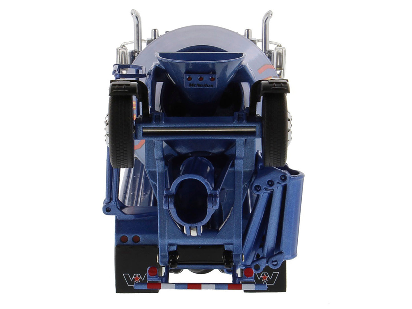 Western Star 4900 with Bridgemaster McNeilus Mixer Blue Metallic "Transport Series" 1/50 Diecast Model by Diecast Masters-DiecastModeler.com