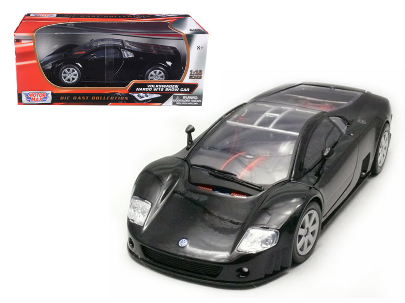Volkswagen Nardo W12 Show Car Black 1/18 Diecast Model Car by Motormax-DiecastModeler.com