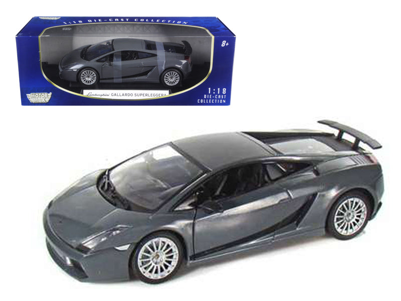 Lamborghini Gallardo Superleggera Grey 1/18 Diecast Model Car by Motormax-DiecastModeler.com