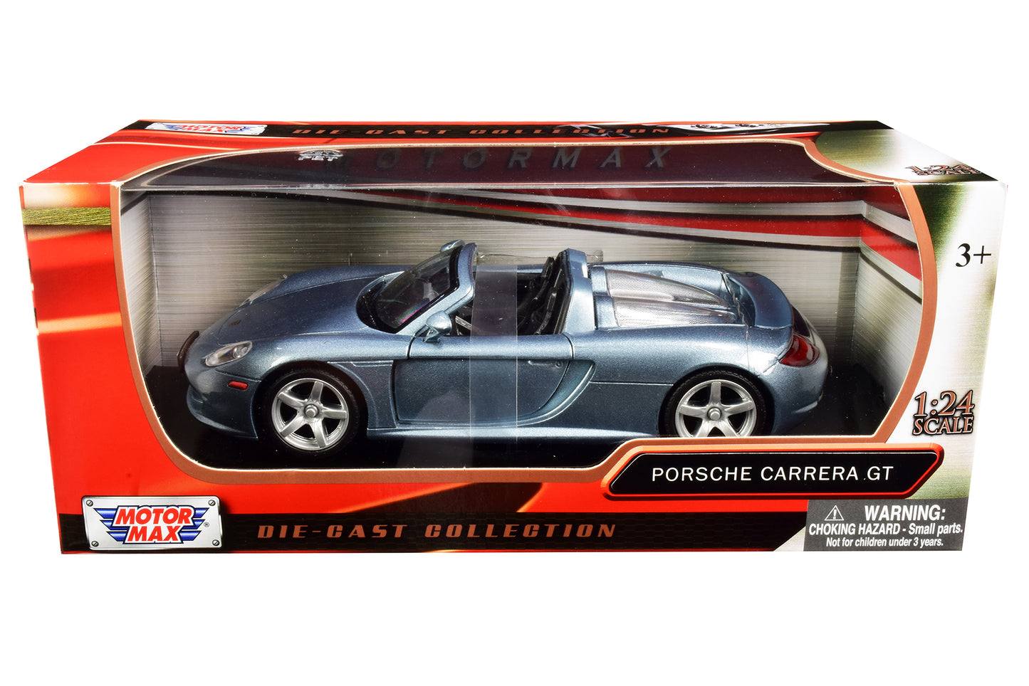 Porsche Carrera GT Gray 1/24 Diecast Model Car by Motormax-DiecastModeler.com