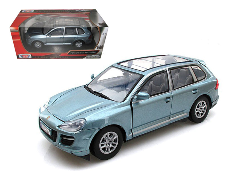Porsche Cayenne Turbo Grey 1/24 Diecast Car Model by Motormax-DiecastModeler.com