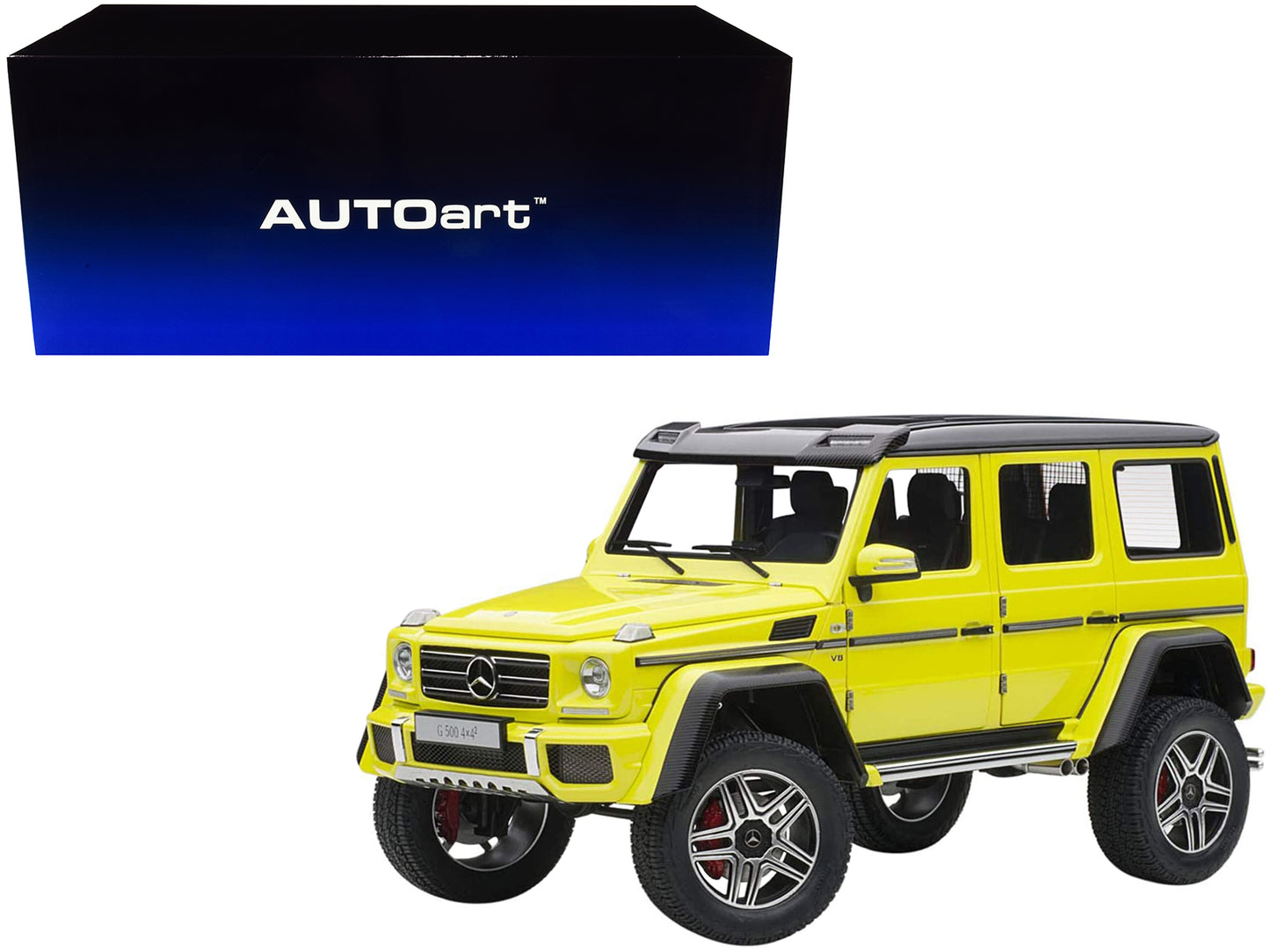 Mercedes Benz G500 4X4 2 Electric Beam/ Yellow 1/18 Model Car by Autoart-DiecastModeler.com