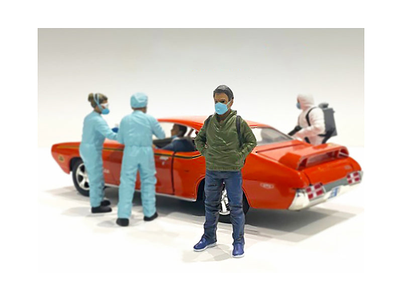 Hazmat Crew Figurine V for 1/24 Scale Models by American Diorama-DiecastModeler.com