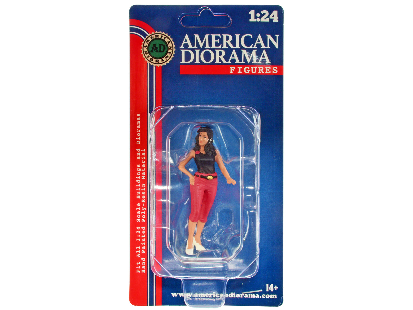 "Pin-Up Girls" Carroll Figure for 1/24 Scale Models by American Diorama-DiecastModeler.com