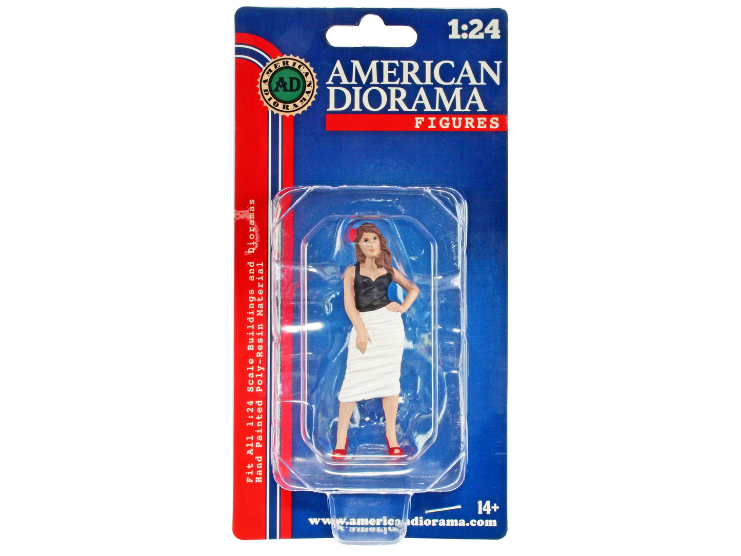 "Pin-Up Girls" Suzy Figure for 1/24 Scale Models by American Diorama-DiecastModeler.com