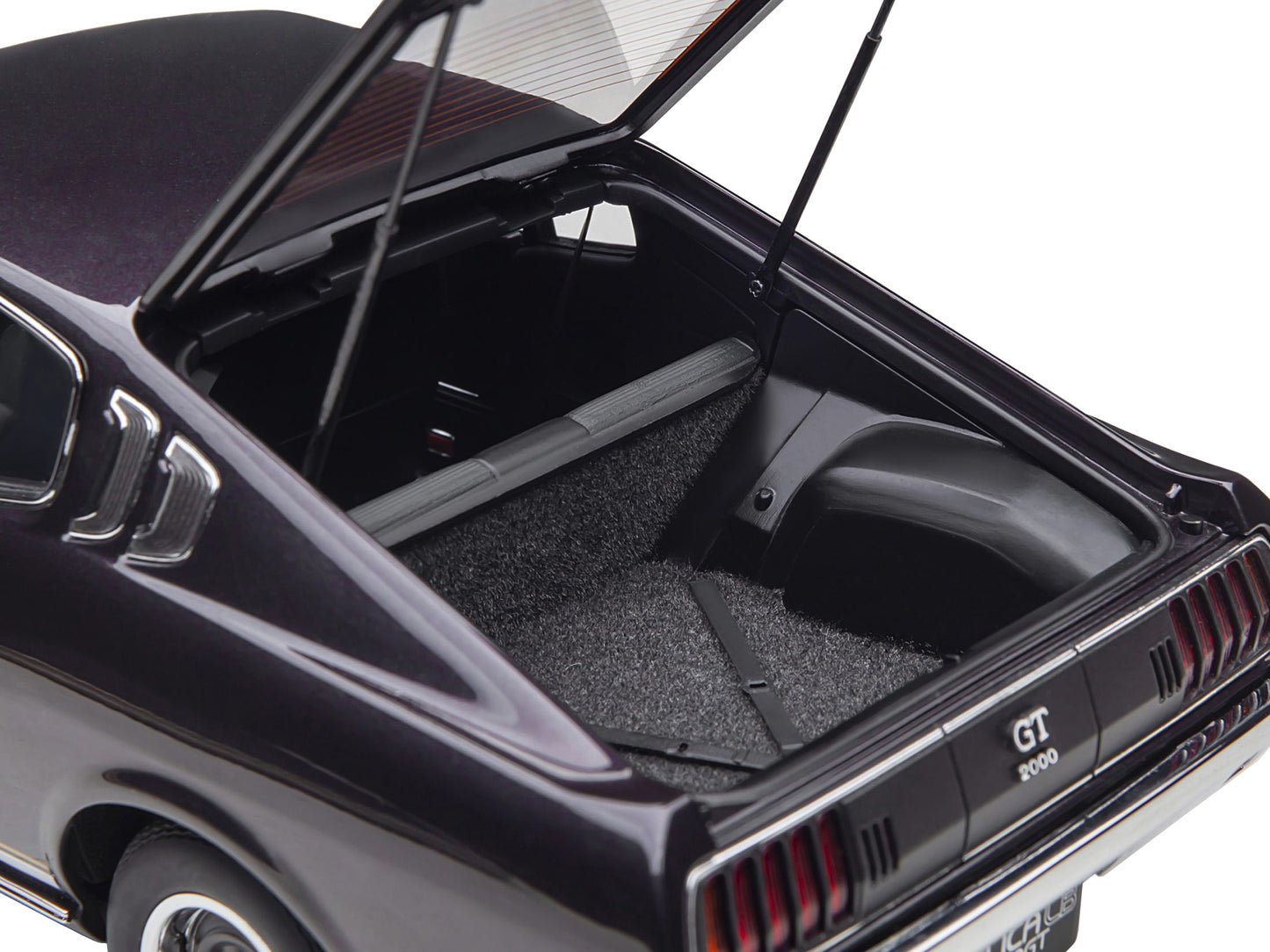 1973 Toyota Celica Liftback 2000GT (RA25) RHD (Right Hand Drive) Dark Purple Metallic 1/18 Model Car by Autoart-DiecastModeler.com