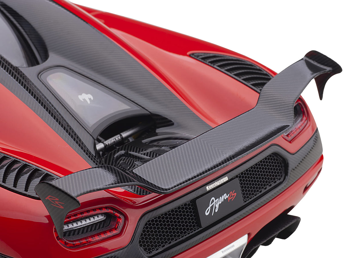 Koenigsegg Agera RS Chili Red with Black Accents 1/18 Model Car by Autoart-DiecastModeler.com