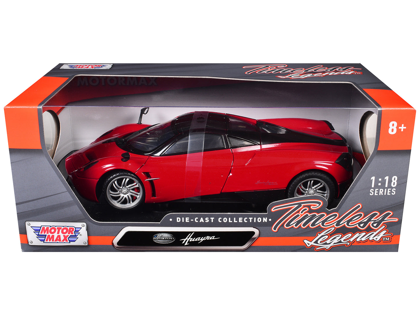 Pagani Huayra Red 1/18 Diecast Car Model by Motormax-DiecastModeler.com