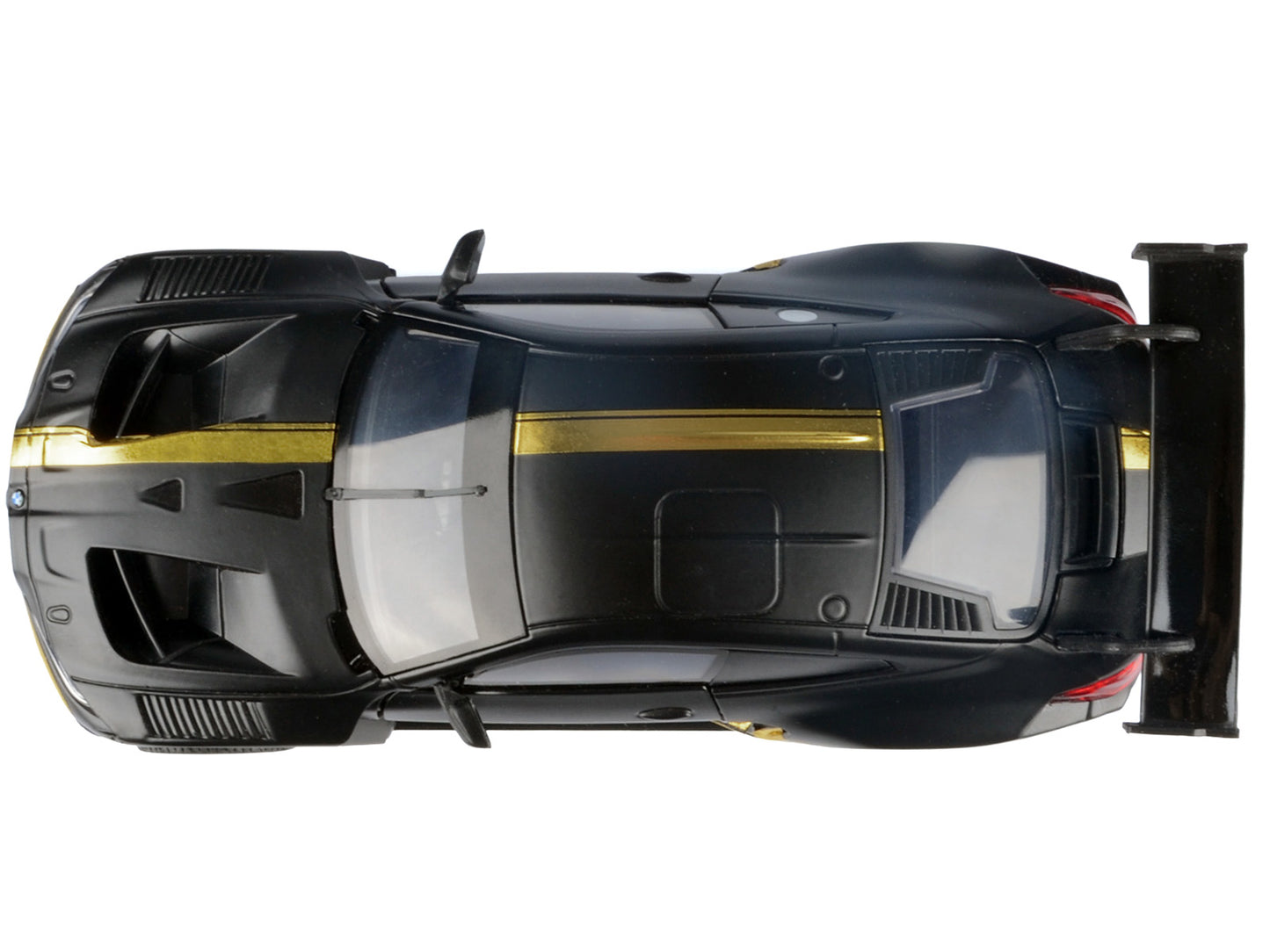 BMW M4 GT3 Matt Black with Gold Stripes "Midnight Eclipse" Series 1/24 Diecast Model Car by Motormax