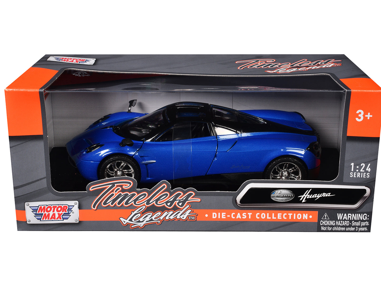 Pagani Huayra Blue 1/24 Diecast Model Car by Motormax-DiecastModeler.com