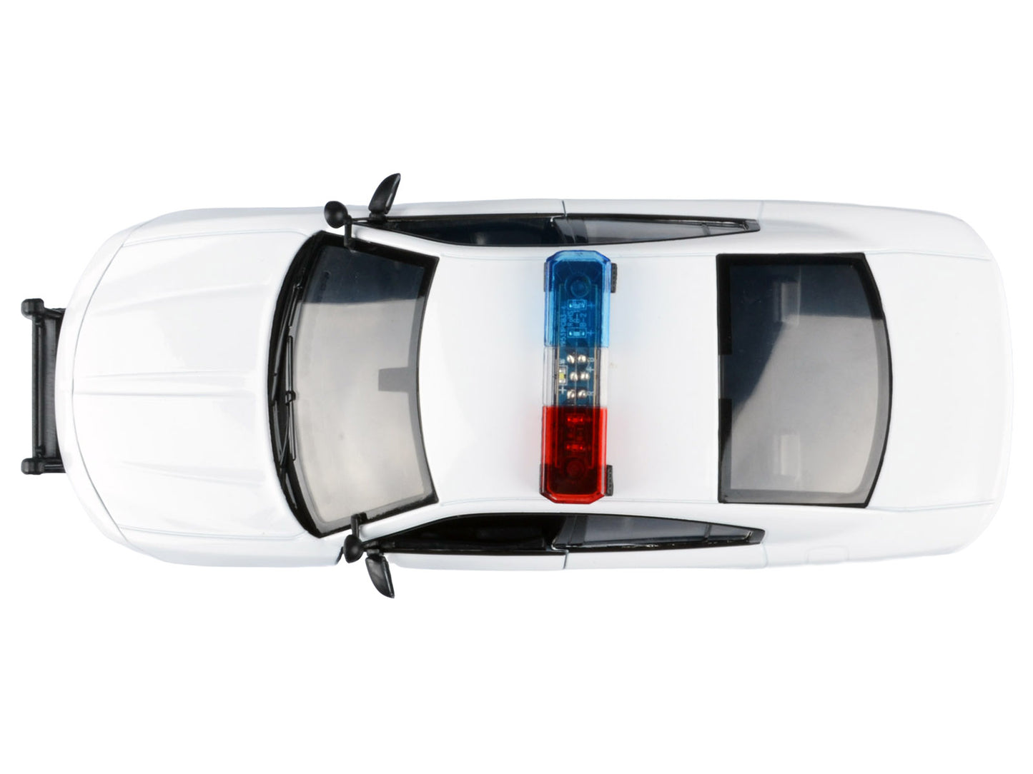 2023 Dodge Charger Pursuit Police Car Unmarked White with Flashing Light Bar Front and Rear Lights and 2 Sounds "Builder's Kit" 1/24 Diecast Model Car by Motormax-DiecastModeler.com