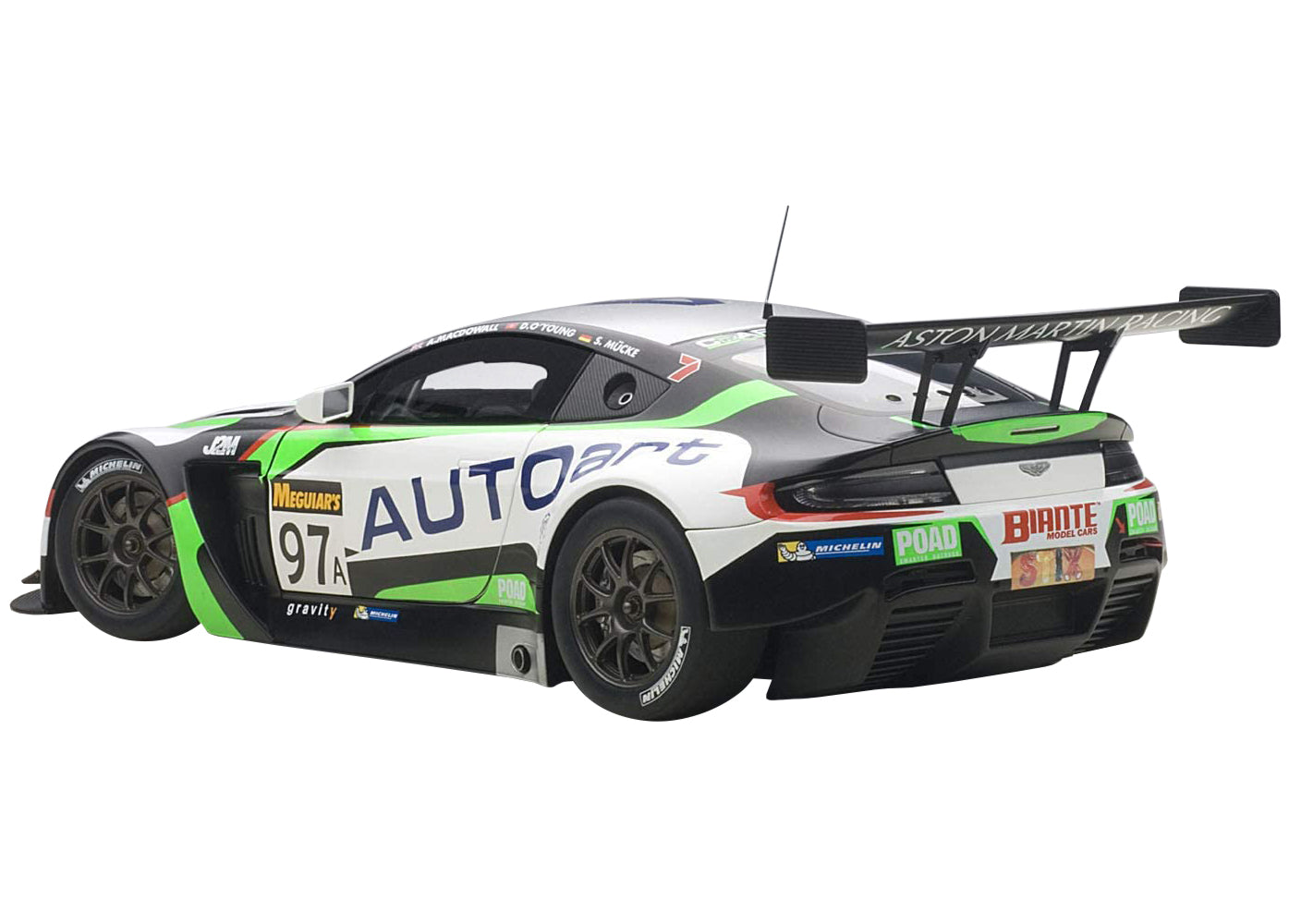 Aston Martin V12 Vantage Bathurst 12hour Endurance Race 2015 #97 A. Macdowall / D. O'Young / S. Mucke 1/18 Model Car by Autoart-DiecastModeler.com