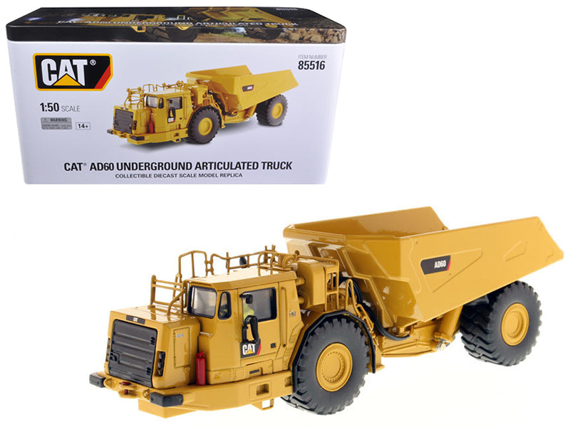 CAT Caterpillar AD60 Articulated Underground Truck with Operator "High Line Series" 1/50 Diecast Model by Diecast Masters-DiecastModeler.com