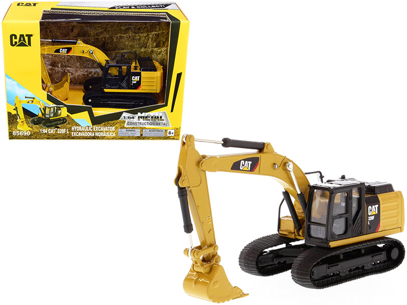 CAT Caterpillar 320F L Hydraulic Excavator "Play & Collect!" Series 1/64 Diecast Model by Diecast Masters-DiecastModeler.com