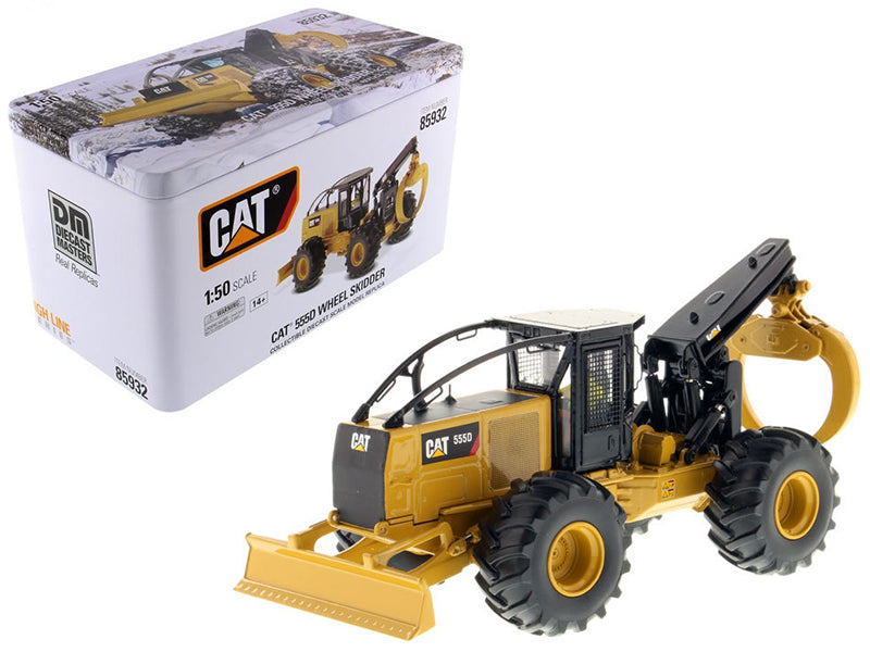 CAT Caterpillar 555D Wheel Skidder with Operator "High Line Series" 1/50 Diecast Model by Diecast Masters-DiecastModeler.com