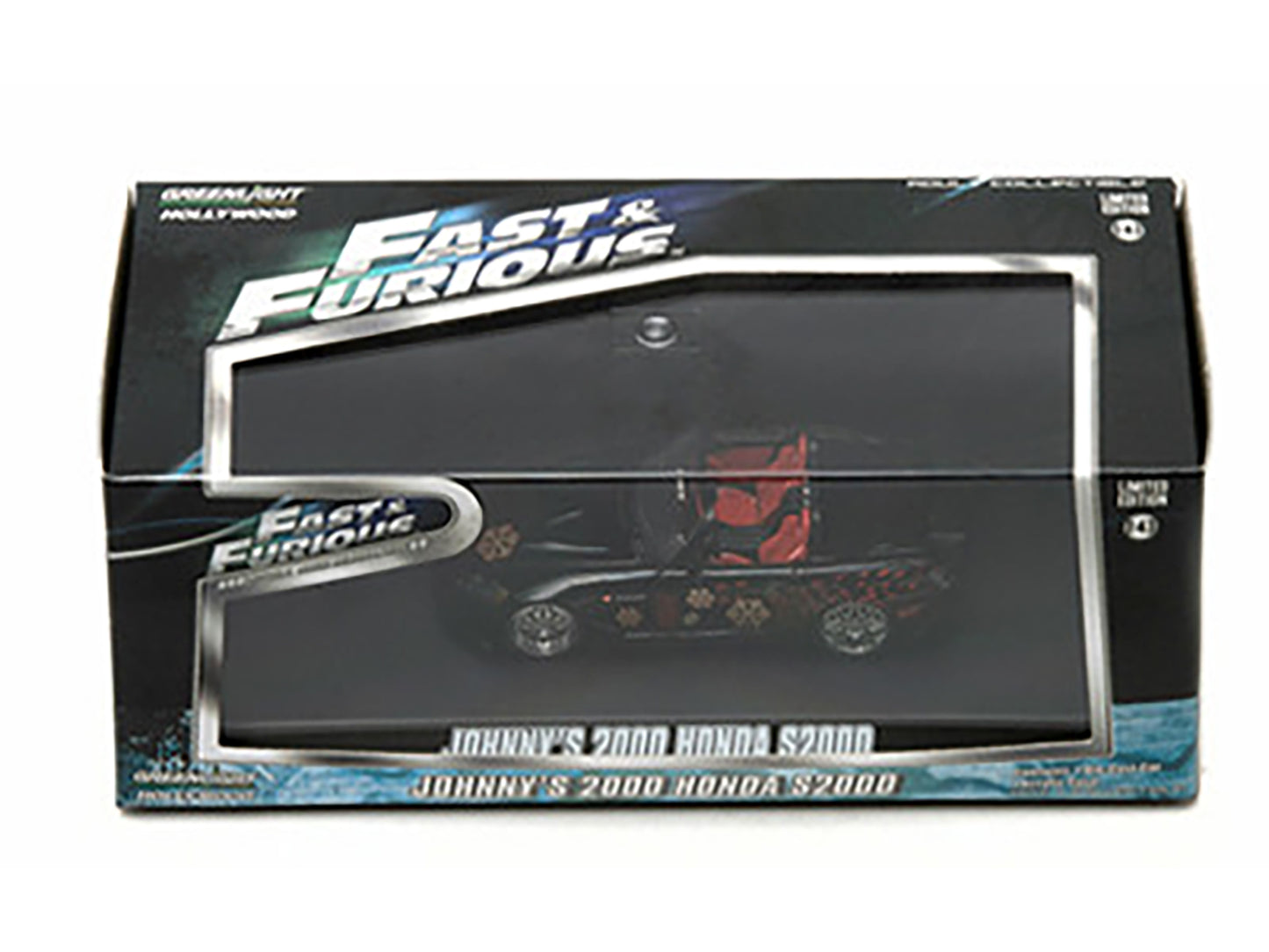 Johnny's 2000 Honda S2000 Black "The Fast and The Furious" Movie (2001) 1/43 Diecast Model Car by Greenlight