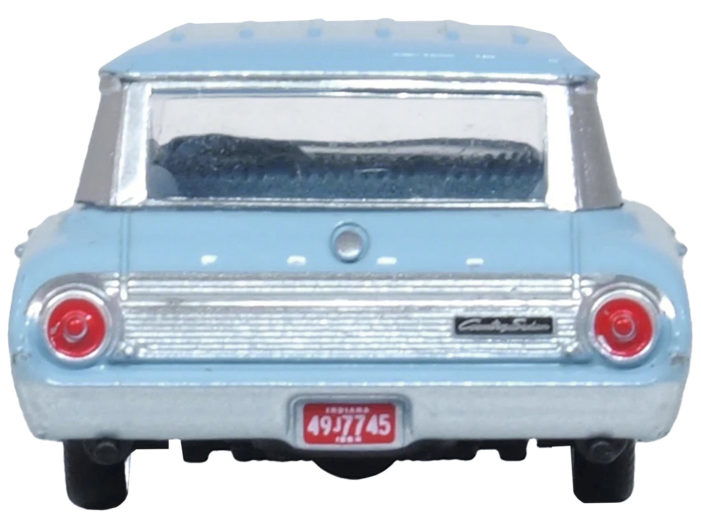 1964 Ford Country Sedan Skylight Blue 1/87 (HO) Scale Diecast Model Car by Oxford Diecast-DiecastModeler.com