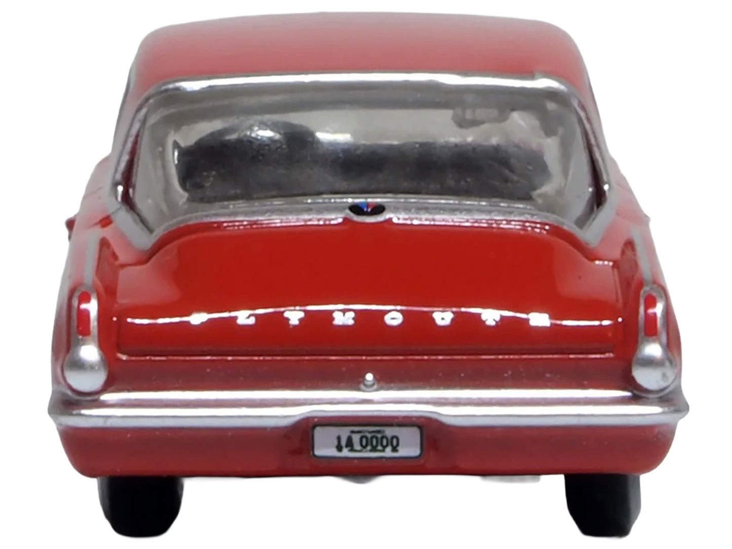 1965 Plymouth Barracuda Red 1/87 (HO) Scale Diecast Model Car by Oxford Diecast
