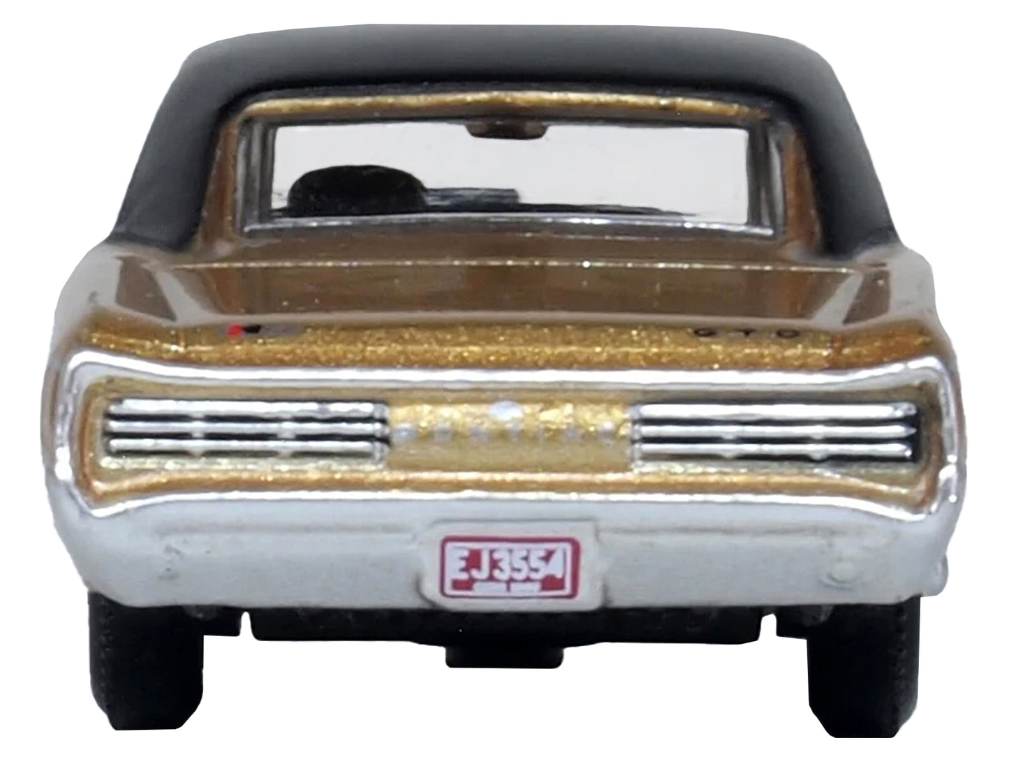 1966 Pontiac GTO Martinique Bronze Metallic with Black Top 1/87 (HO) Scale Diecast Model Car by Oxford Diecast-DiecastModeler.com