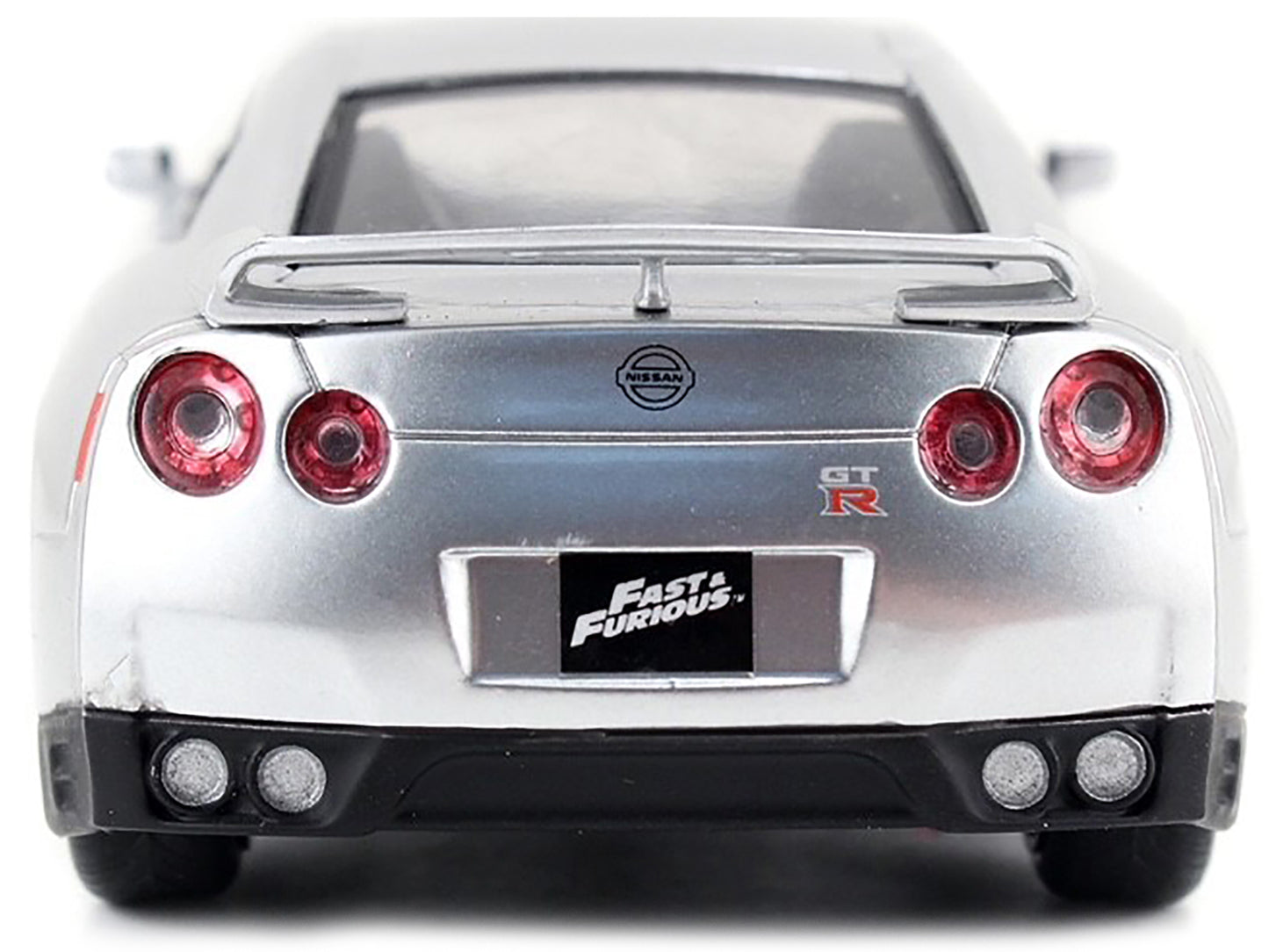 Brian's Nissan GT-R (R35) Silver Metallic "Fast & Furious" Movie 1/32 Diecast Model Car by Jada-DiecastModeler.com