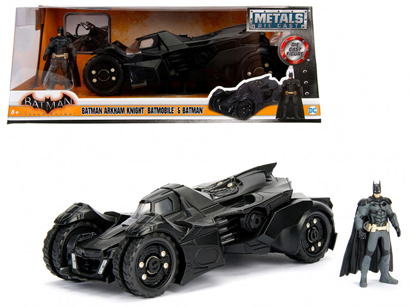 Arkham Knight Batmobile with Batman Diecast Figure 1/24 Diecast Model Car by Jada-DiecastModeler.com