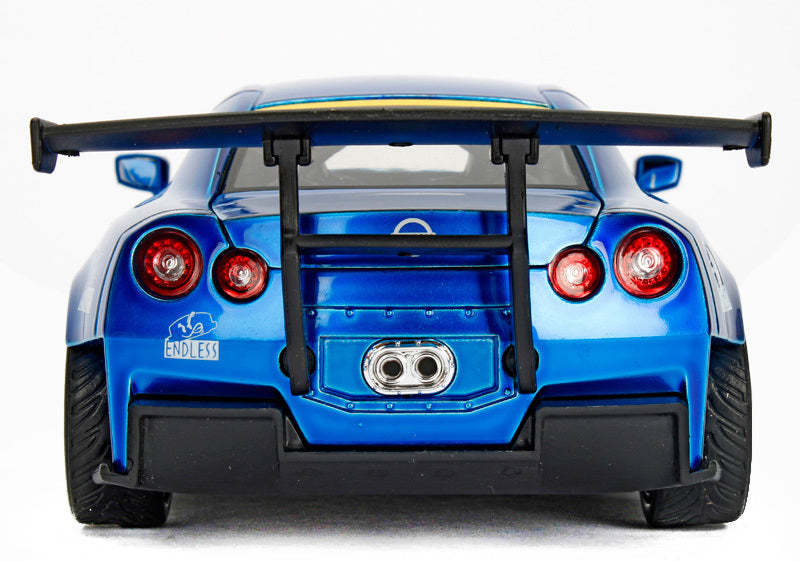 2009 Nissan GT-R (R35) Ben Sopra Blue JDM Tuners 1/24 Diecast Model Car by Jada-DiecastModeler.com