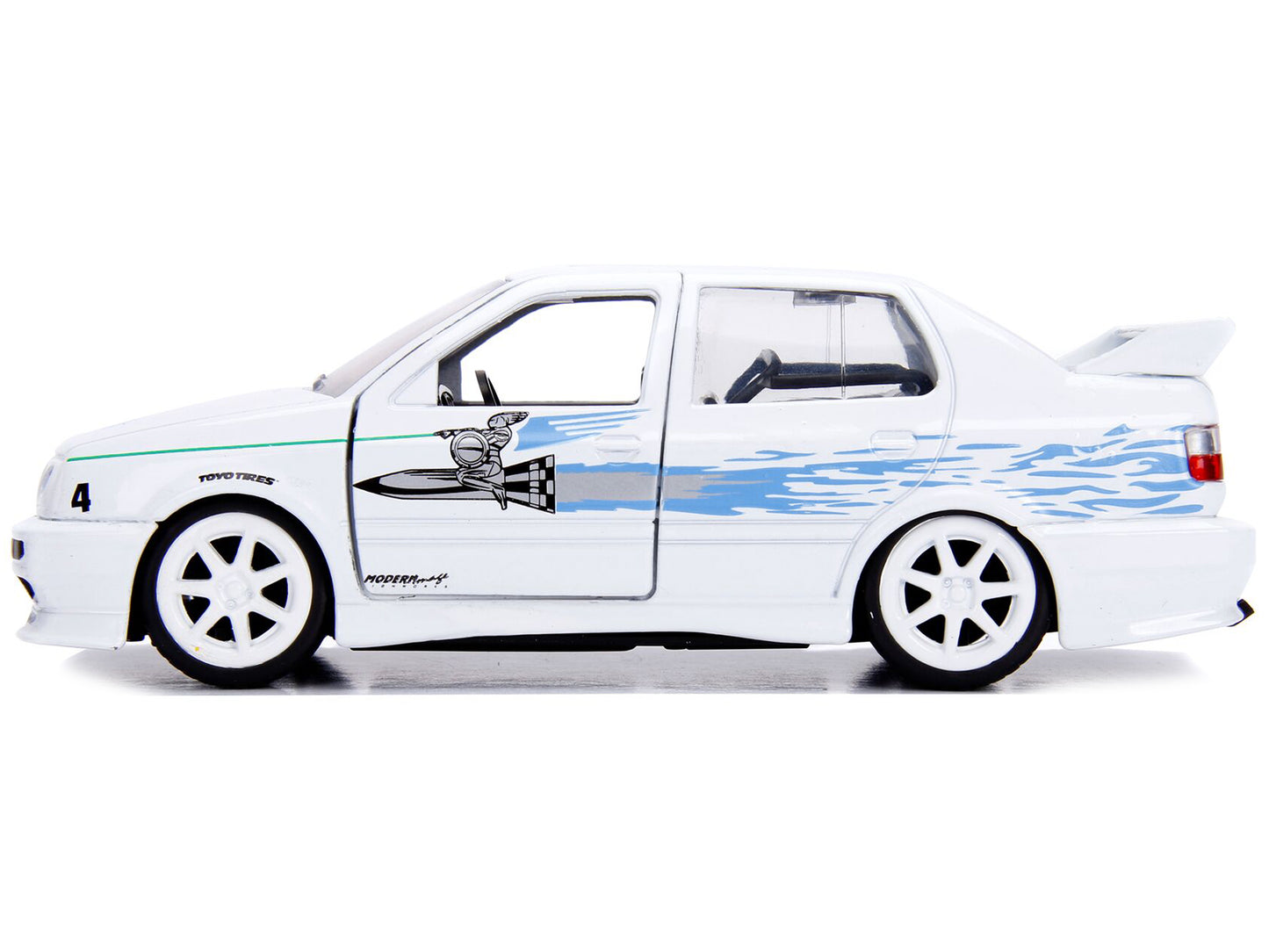 Jesse's Volkswagen Jetta White "Fast & Furious" Movie 1/32 Diecast Model Car by Jada-DiecastModeler.com
