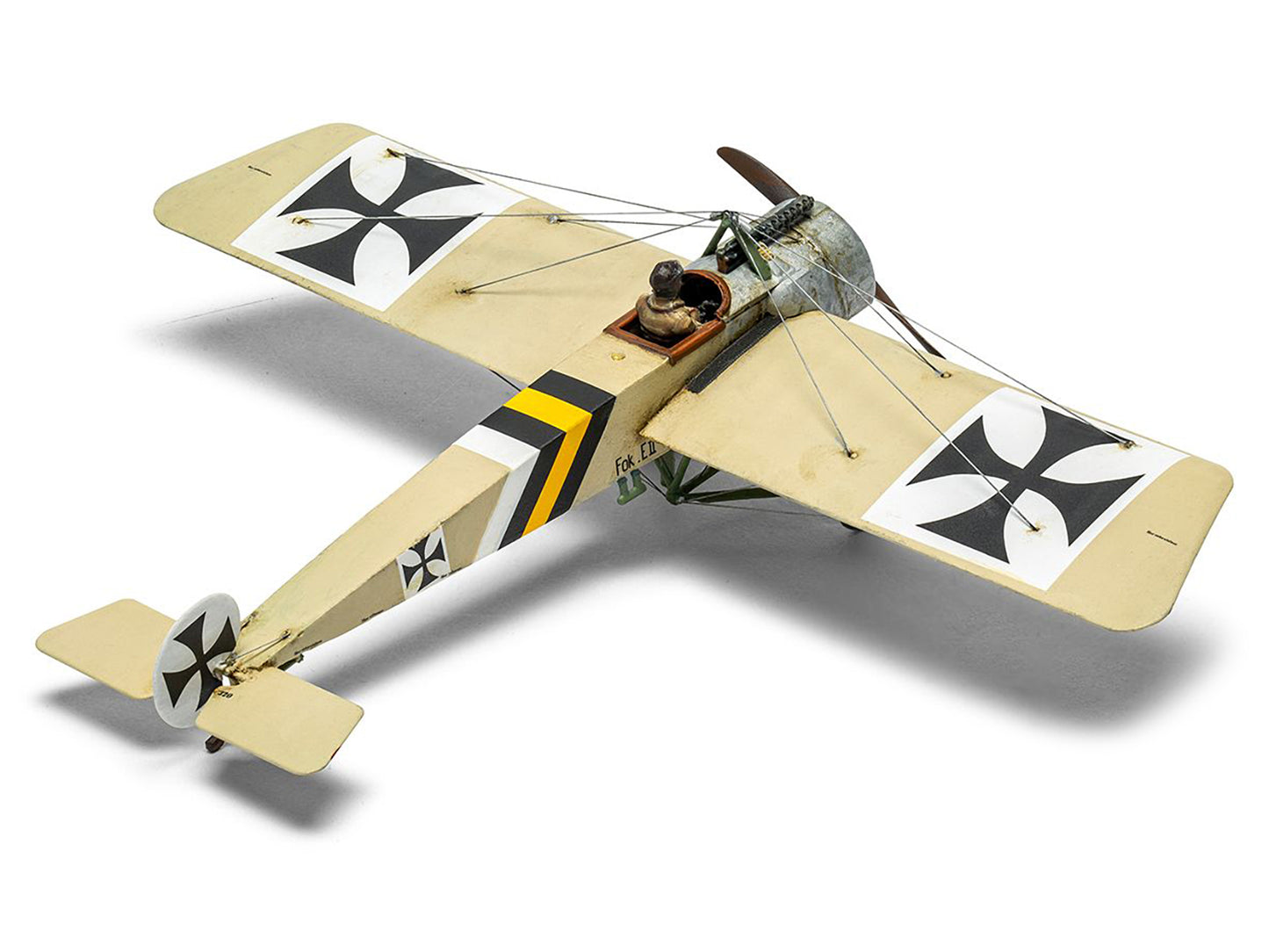 Level 2 Model Kit Fokker E.II Eindecker Fighter Aircraft 1/72 Plastic Model Kit by Airfix