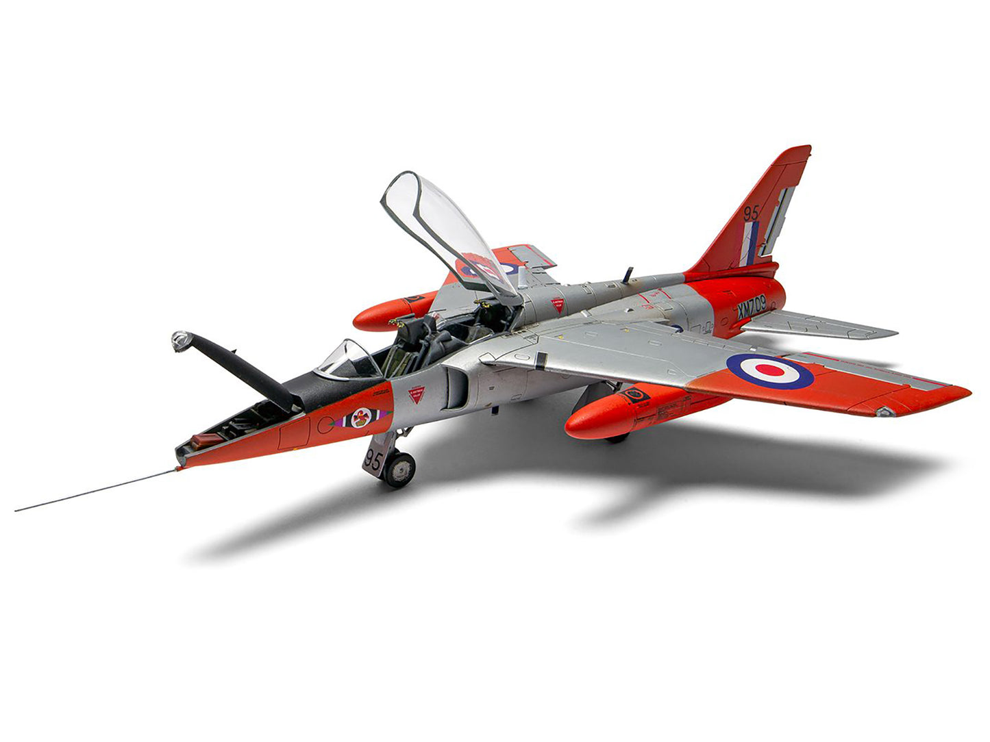 Level 2 Model Kit Folland Gnat T.1 Fighter Aircraft with 2 Scheme Options 1/48 Plastic Model Kit by Airfix