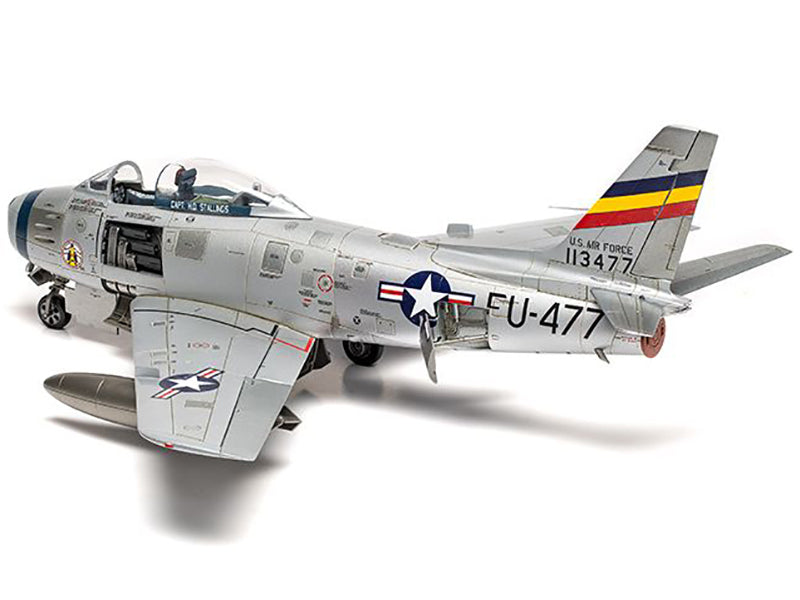Level 2 Model Kit North American F-86F Sabre Aircraft with 2 Scheme Options 1/48 Plastic Model Kit by Airfix