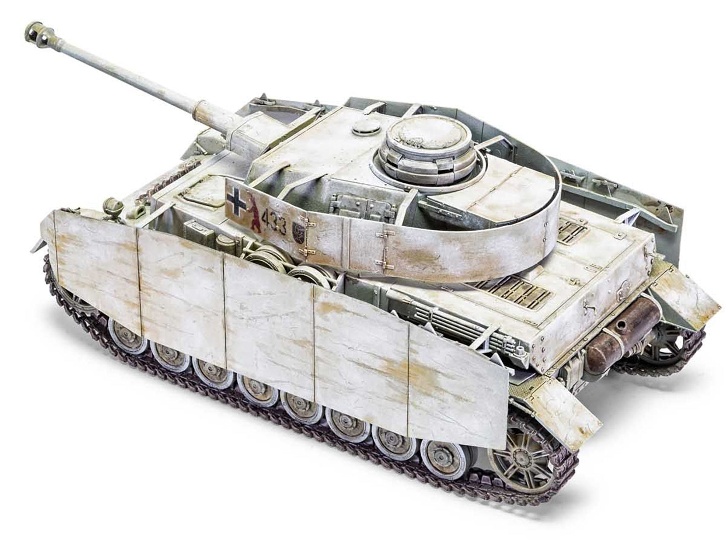 Level 3 Model Kit Panzer IV Ausf.H "Mid Version" Tank with 2 Scheme Options (Level 3) 1/35 Plastic Model Kit by Airfix