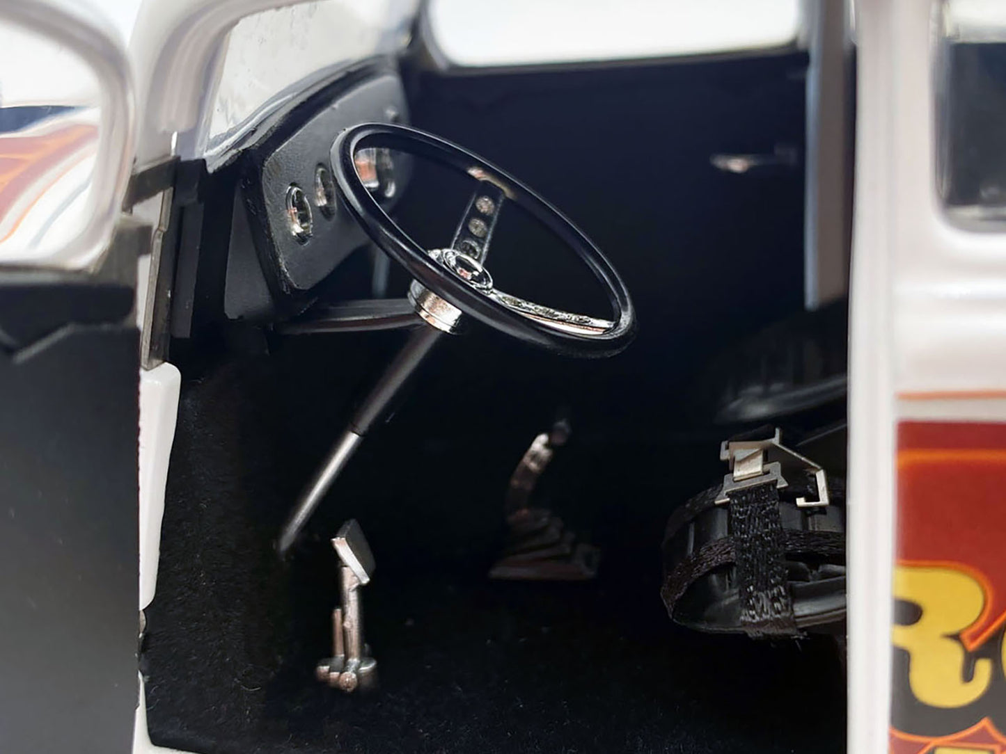 1933 Gasser "Nitro Methane" White and Brown Limited Edition to 348 pieces Worldwide 1/18 Diecast Model Car by ACME