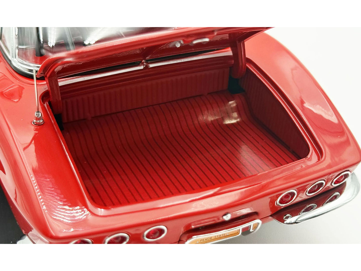 1961 Chevrolet Corvette Gasser Roman Red with Red Interior Limited Edition to 300 pieces Worldwide 1/18 Diecast Model Car by ACME