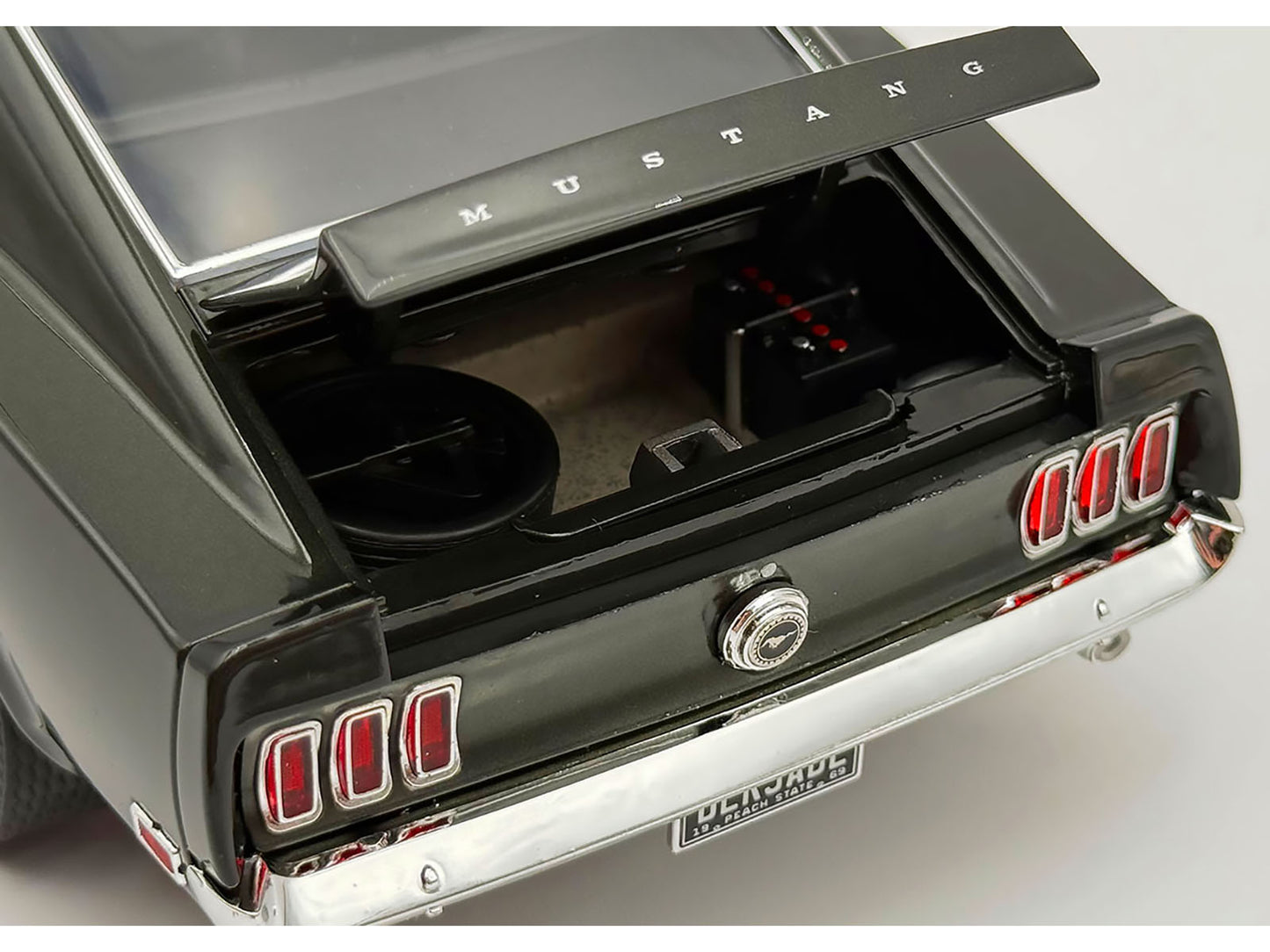 1969 Ford Mustang BOSS 429 Black Jade Metallic Limited Edition to 429 pieces Worldwide 1/18 Diecast Model Car by ACME