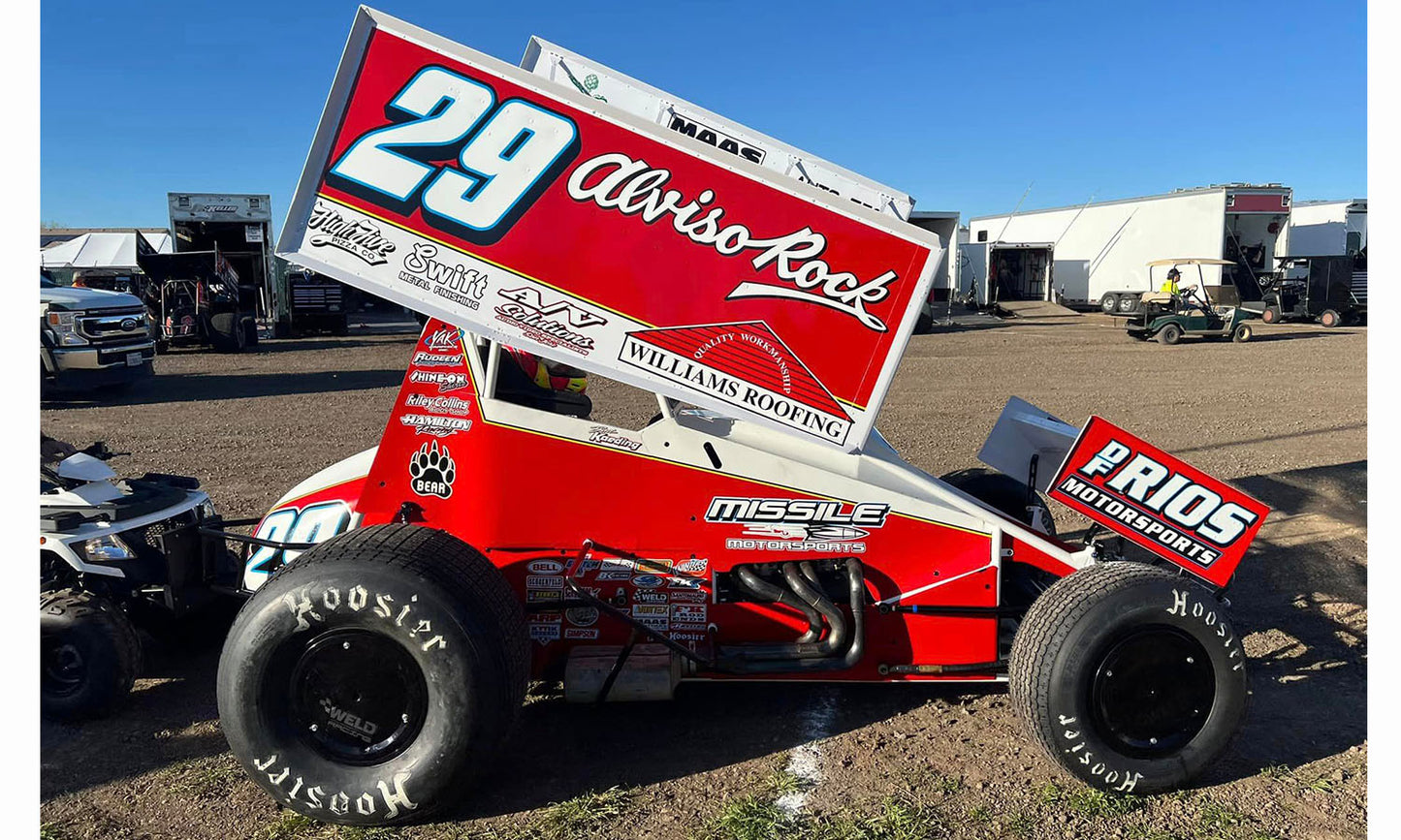 Winged Sprint Car #29 Bud Kaeding "Missile Motorsports" BK Motorsports (2024) 1/18 Diecast Model Car by ACME-DiecastModeler.com
