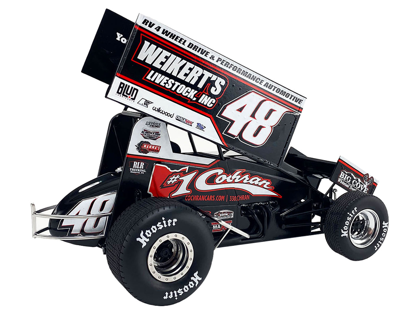 Winged Sprint Car #48 Danny Dietrich "Weikert's Livestock Inc." Gary Kauffman Racing (2024) 1/18 Diecast Model Car by ACME