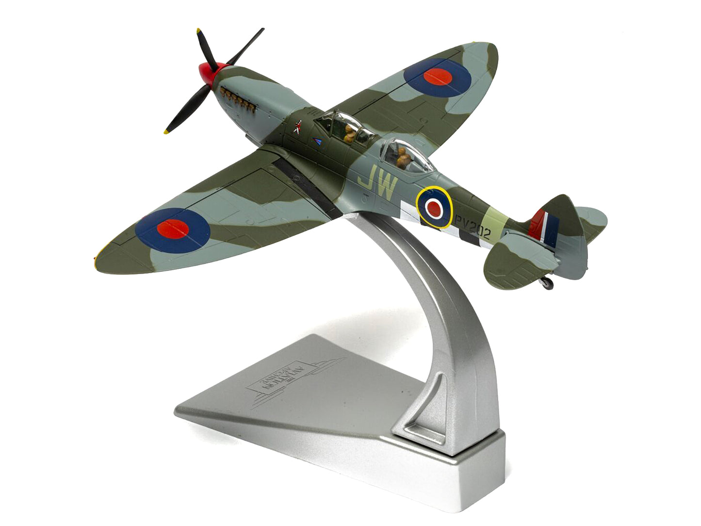 Supermarine Spitfire T.9 Aircraft "PV202 Aerial Collective at Duxford Airfield" British Royal Air Force "The Aviation Archive" Series 1/72 Diecast Model by Corgi-DiecastModeler.com