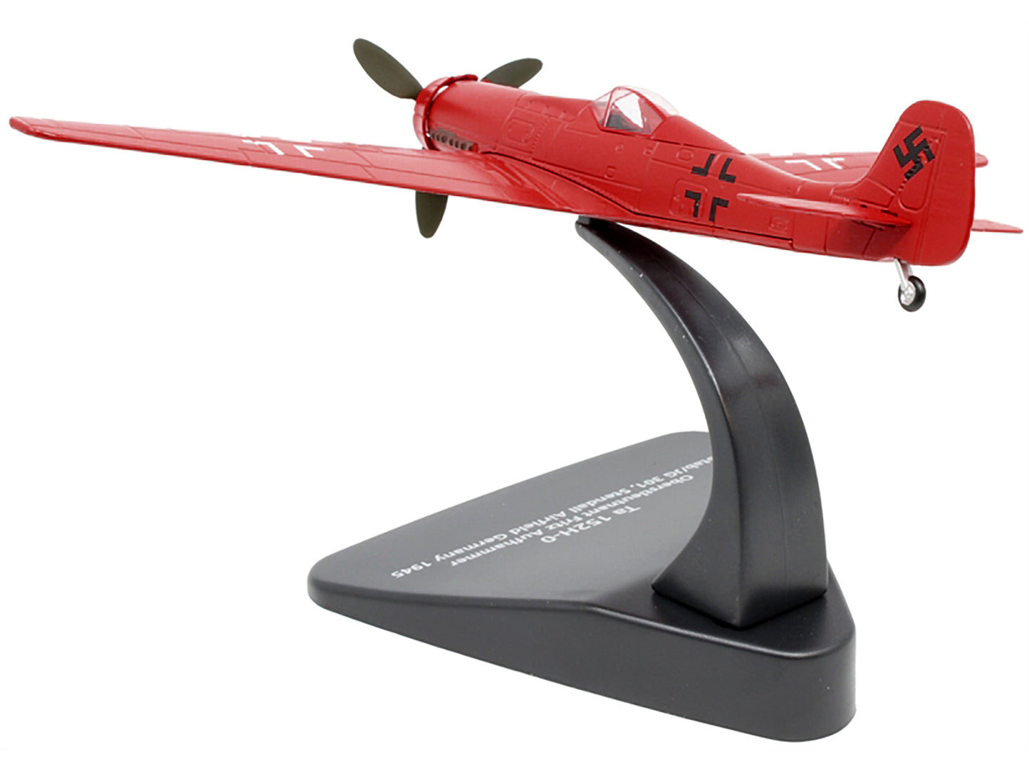Focke-Wulf Ta 152H-0 War Plane Oberstleutnant Fritz Aufhammer Stab/JG 301 Stendall Airfield Germany (1945) "Oxford Aviation" Series 1/72 Diecast Model Airplane by Oxford Diecast-DiecastModeler.com