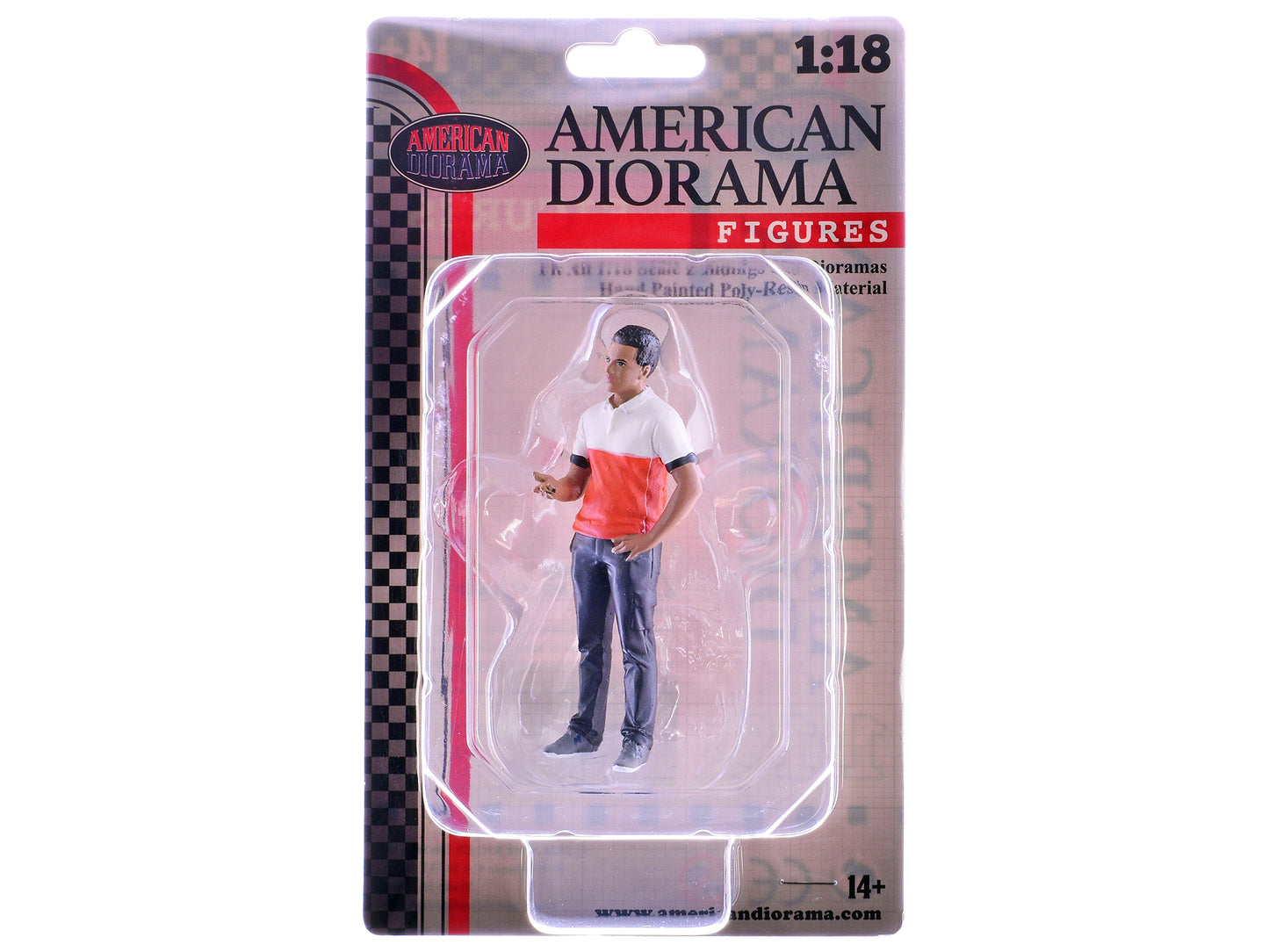 "Race Crew" Figure #4 for 1/18 scale models by American Diorama-DiecastModeler.com