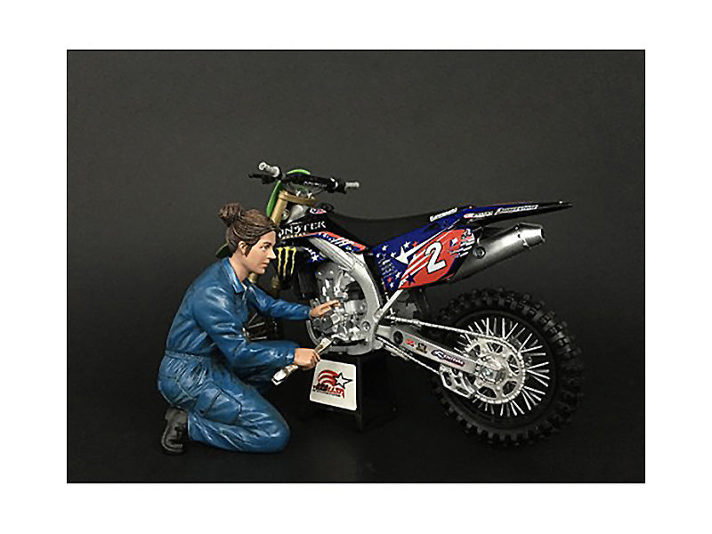Mechanic Chole Figurine for 1/12 Scale Motorcycle Models by American Diorama-DiecastModeler.com
