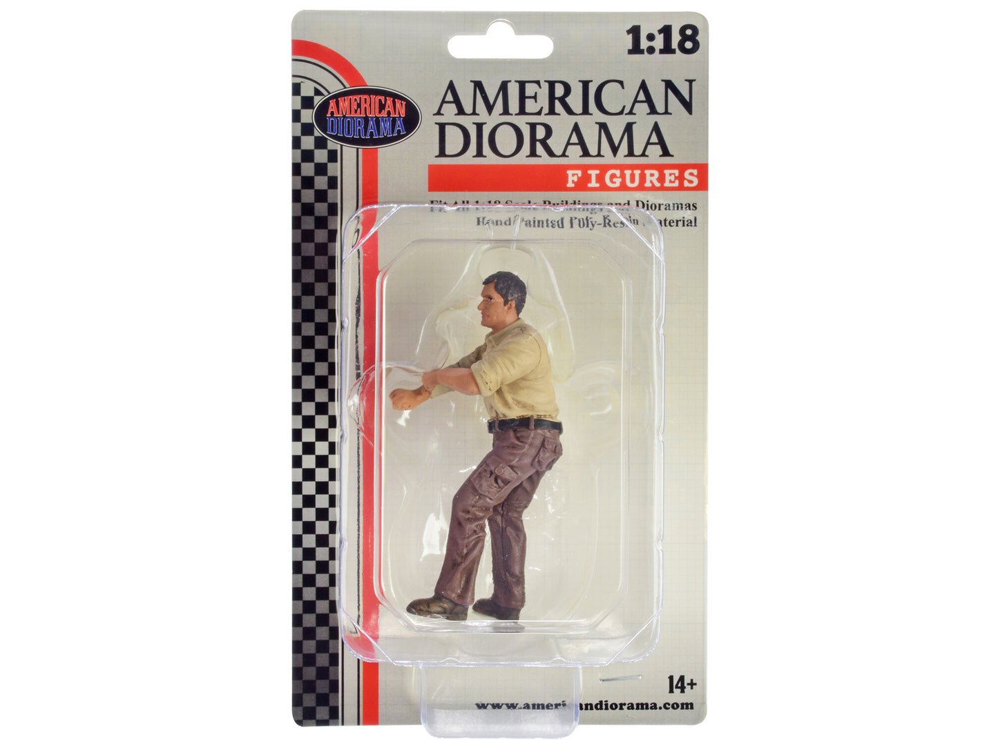 "4X4 Mechanic" Figure 3 for 1/18 Scale Models by American Diorama-DiecastModeler.com