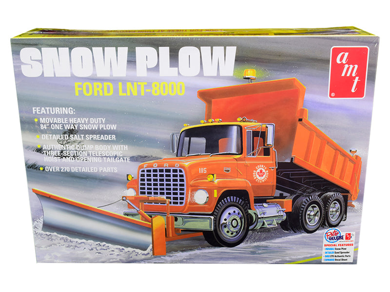 Skill 3 Model Kit Ford LNT-8000 Snow Plow Truck 1/25 Scale Model by AMT-DiecastModeler.com