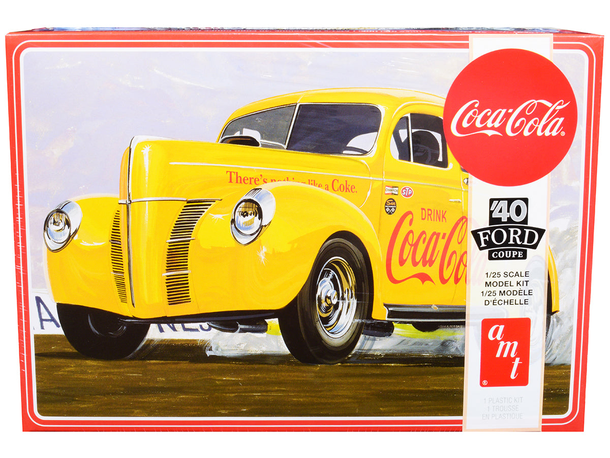 Skill 3 Model Kit 1940 Ford Coupe "Coca-Cola" 1/25 Scale Model by AMT-DiecastModeler.com