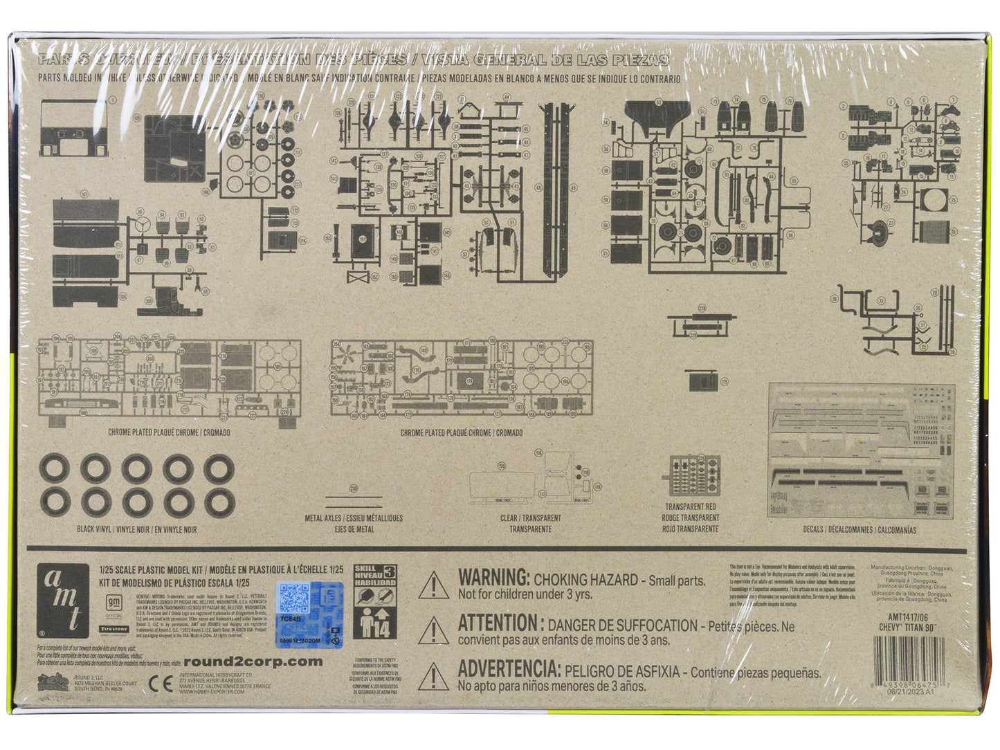 Skill 3 Model Kit Chevrolet Titan 90 Tractor Truck 1/25 Scale Model by AMT-DiecastModeler.com